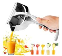 Heavy-Duty Manual Citrus Juicer - Alloy Hand Press Lemon & Orange Squeezer, Single-Hand Fruit Juice Extractor Tool