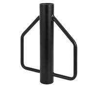 Heavy-Duty Manual Fence Post Driver/Pounder - Steel Hand Post Rammer with Ergonomic Handles - For T-Posts, U-Channel, Metal & Wood Posts; Soil Compaction - 12 lb - Black - Color: Black - Specs: 12 lbs