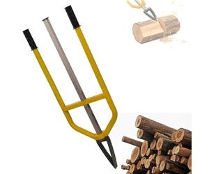 Heavy Duty Manual Firewood Splitter, Inertial Handheld Slide Splitting Tool, with Smooth Pole, for Campfire Fireplaces Farm Home Cabin Backyard Outdoor Activities and Wilderness Survival(Small)