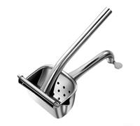 Heavy Duty Manual Fruit Juicer, 304 Stainless Steel Citrus Press for Lemon Orange, Professional Hand Squeezer with Lever Effect, Dishwasher Safe, Silvery