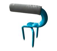 Heavy Duty Manual Garden Ground Cultivator Grubber Triangular Spikes Fatigue Reducing Handle for Efficient Removal Garden Soil Grubber with Sponge Handle