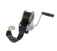 Heavy-Duty Manual Hand Winch 227-1587kg Capacity Polyester Strap for Boat Trailers ATV UTV SUV Marine Towing & Recovery Ideal for Outdoor Adventures