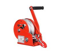 Heavy Duty Manual Hand Winch with Alloy Hook and Wire Cable, 2600LBS Capacity for Boat Trailer, Two-Way Adjustable for Secure Loading and Unloading