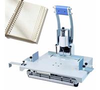 Heavy Duty Manual Hole Punch Machine with Adjustable Platform, 1-5 Hole Spacing for Tags and Bookmarks, 30mm Thickness, Efficient Paper Punching Tool