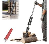 Heavy Duty Manual Inertia Wood Splitter, 2.5cm/3cm Portable Log Splitter, Firewood Splitting Tool with Counterweight Rod
