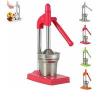 Heavy Duty Manual Juicer, Hand Press for Fresh Lemonade and Orange Juice, Easy to Clean Cast Iron Crusher Machine