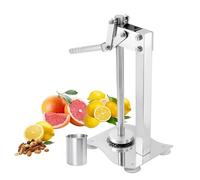 Heavy Duty Manual Lemon Smasher, Desktop Fruit Juicer with a Cup, Stainless Steel Nut Crusher Grinder, Citrus Squeezer Machine, Juice Squeezer & Nut Cracker for Almonds Walnuts Hazelnuts