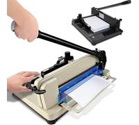 Heavy Duty Manual Paper Cutter with Automatic Clamp and Blade Lock for A4/A3 Paper, Leather, PVC, and Non-Woven Fabrics