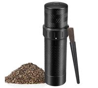 Heavy Duty Manual Pepper Grinder with More Pepper Output, Professional Grade Pepper Mill Refillable Set and Coarseness Can Be Adjusted Externally