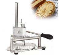 Heavy Duty Manual Pie Press,Commercial & Home Use Dough Sheeter,304 Stainless Steel Pizza Dough Press with 8.5kg Sturdy Base,Fast & Effortless Vertical Pressing for Consistent Crust Thickness M200