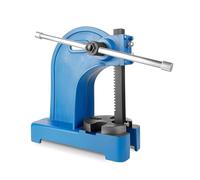 Heavy-Duty Manual Ratcheting Arbor Press - 2 Ton Capacity Precision Cast Iron Tool for Stamping Bending & Metal Forming Ideal for DIY & Workshop Use (Blue)