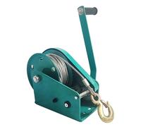 Heavy-Duty Manual Winch with 20m Steel Cable & Alloy Hook for Boat Trailers - Dual Direction Ratchet, 800kg/1763lb Capacity, Ideal for Boats up to 5m/16.4ft