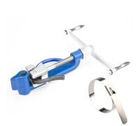 Heavy Duty Manual Zip Tie Tool with Tensioning Crimper Cutting, Stainless Steel Strapping Pliers for Secure Banding and Fastening