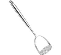 Heavy Duty Mashed Potatoe Masher, Professional Integrated Stainless Steel Potato Masher, Food Masher for Avocado, Potatoes, Beans, Meat, Vegetables, Dishwasher Safe (Heavy Duty stainless steel Masher)