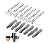 Heavy Duty Masonry Brick Wall Fixing Plug M8x70mm with Expansion Plastic Plugs Coach Screws Wall Fixing Anchor Bolts for TV Mounts, Water Heaters & Stone Masonry Screws for Brick Wall (7)