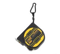 Heavy Duty Measuring Tape 8m Length - Scratch Resistant Nylon Auto-Lock Mechanism Dual Sided Scale for Building Projects Home Renovation 30mm Width