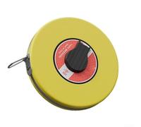 Heavy Duty Measuring Tape with Fiberglass Blade for Structural Integrity and Dual Sided Numbering up to 50 Meter Capacity (20 Meters)