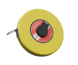 Heavy Duty Measuring Tape with Fiberglass Blade for Structural Integrity and Dual Sided Numbering up to 50 Meter Capacity (50 Meters)