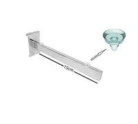 Heavy Duty MESH GRIDWALL 15cm 150mm 6 inches GRIDWALL MESH Glass Shelf Bracket MDF Bracket Wooden Shelf Bracket with SUCTIN Pads in Chrome Color Pack of (1, 2, 5,10)
