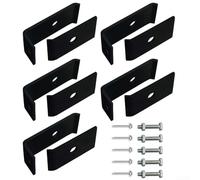 Heavy Duty Mesh Panel Mounting Bracket Kit with Screws, Fixing Rods and Nuts for Attaching Mesh to Concrete, Wood, Metal, Walls and Posts