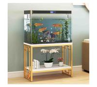 Heavy Duty Metal Aquarium Stand, 2-Tier Fish Tank Rack w/Adjustable Leveling Feet, Sturdy Steel Frame Holds Up to 600 Lbs for Home Office Decor & Storage