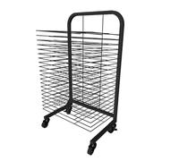 Heavy-Duty Metal Art Drying Rack Cart 20/40 Shelves for Classroom Use Rolling Art Stand for Painting & Canvas 29.5in Tall Ideal for Artists & Schools