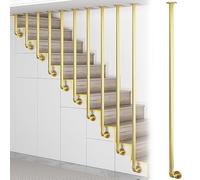 Heavy Duty Metal Baluster Post for Stairs, Indoor Railings, Customizable Height Banister Column for Deck Steps, Durable Round Tube Design