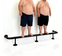 Heavy Duty Metal Bar Foot Rail Kit for Outdoor, Commercial Undercounter Foot Rest Hardware for Kitchen Island, 168 172 180 185 200 340 350 360 450 cm(9.5ft/290cm)