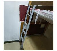 Heavy Duty Metal Bunk Bed Ladder for RV, Dorm, and Travel Trailer 55 1" Tall Gray Hook On Design