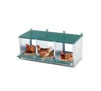 Heavy Duty Metal Chicken Nesting Box for Laying Eggs, Durable Coop with Multiple Room Options for Poultry Farming