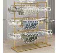 Heavy Duty Metal Clothes Rack - Double Sided Display Rack for Storing Clothes, Underwear, Jewellery and Accessories