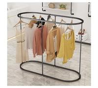 Heavy-Duty Metal Clothing Rack - Versatile Garment Hanging Bar for Boutique Bedroom Hallway Stylish Coat Hanger & Display Stand for Fashion Lovers.