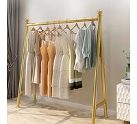 Heavy-Duty Metal Clothing Rack with Gold Finish 100x42x150cm Stylish Garment Hanger for Bedroom Luggage Display Stand Coat Rack Perfect for nizing Clothes and Accessories