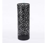 Heavy Duty Metal Commercial Umbrella Bucket，Metal Large Capacity Cylindrical Umbrella Holder for Entryway，Mbrella Stand Racks Commercial Umbrella Barrel(Black)