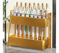 Heavy Duty Metal Commercial Umbrella Stand with Drainage - Freestanding Storage Rack for Lobby, Office, Home Entryway - No Installation Required
