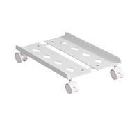 Heavy Duty Metal Computer Stand for CPU, 25kg Load Bearing, PC Case Base Support, Durable Accessory, White - Maximize Space & Enhance Cooling Efficiency