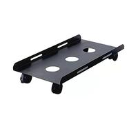 Heavy-Duty Metal CPU Stand with Wheels - Hollow Cooling PC Tower Rack for Home Office - Mobile Host Chassis Tray for Enhanced Stability and Space-Saving