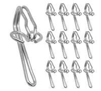 Heavy Duty Metal Curtain Hooks - 100 PCS for Pencil Pleats, Window Curtains