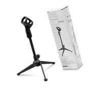 Heavy Duty Metal Desk Tripod Microphone Stand for Live Streaming Foldable to 27cm Height with AntiSlip Silicone Pad Desktop Tripod Microphone Stand