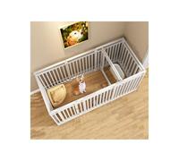 Heavy Duty Metal Dog Playpen - Portable Pet Exercise Fence with Lockable Door for Indoor and Outdoor Use, DIY Metal Pet Barrier
