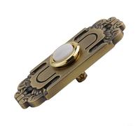 Heavy Duty Metal Doorbell Push Button with Built-in LED Light, Antique Bronze Illuminated Wired Door Bell Switch for Front Door or Garage, Weather Resistant,