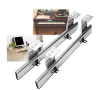 Heavy Duty Metal Drawer Runners 30cm 35cm 40cm Steel Slide Rails for Keyboard Trays Under Desk Telescopic Guides 1 Pair Supports 50kg Easy Smooth Installation