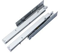 Heavy-Duty Metal Drawer Slides, Soft-Close Hidden Under-Mount Guides, Full Extension 10 Inch, 5 Pairs, Ideal for Smooth and Quiet Drawer Operation