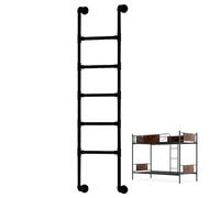 Heavy-Duty Metal Escape Ladder for Window Wells, Wall Mounted Hanging Solution for Emergency Exit from Basement or Attic