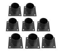 Heavy Duty Metal Flan Anchor Base for Elevated Column Bracket Secure Bolt Down Installation for Deck & Fence Post Support Durable & Stable Solution for Outdoor Structures