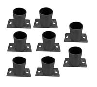 Heavy Duty Metal Flan Anchor Base for Elevated Column Bracket Secure Bolt Down Installation for Deck & Fence Post Support Durable & Stable Foundation Solution