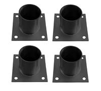 Heavy Duty Metal Flan Anchor Base for Secure Bolt Down Installation Ideal for Elevated Column Brackets Deck & Fence Post Support Durable & Reliable