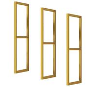 Heavy Duty Metal Floating Shelf Bracket 3 Pack2 Tier Ceiling Mount Support 30cm x 80cm Gold Finish Ideal for Home Decor Strong Shelf Organizer Easy Install