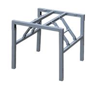 Heavy Duty Metal Folding Table Legs for DIY Furniture Coffee Table & Desk Adjustable Height & Sturdy Gray Color 58x58x70cm (22.8x22.8x27.6in)