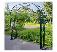 Heavy Duty Metal Garden Arbor & Trellis for Climbing Plants Grape Vines Wedding ArchAdjustable Width 55" to 134" (Green 220x230CM/7.2x7.5FT)